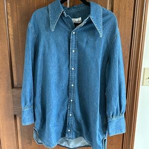 Ganni Denim Button Down